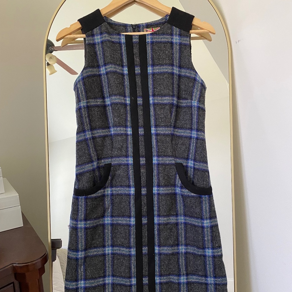 Boden Shift Dress British Tweed by Moon, Size 2 Regular
